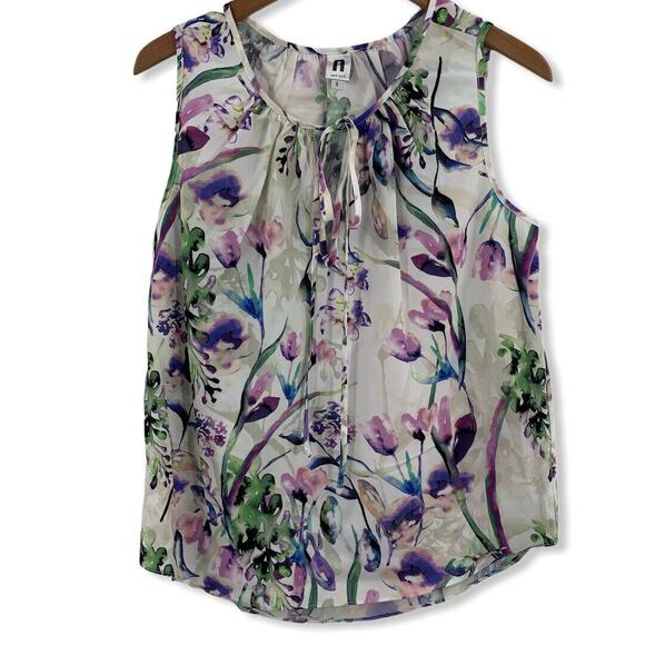 Amanda Uprichard Tops - Amanda Uprichard Tulip‎ Print Blouse New Small